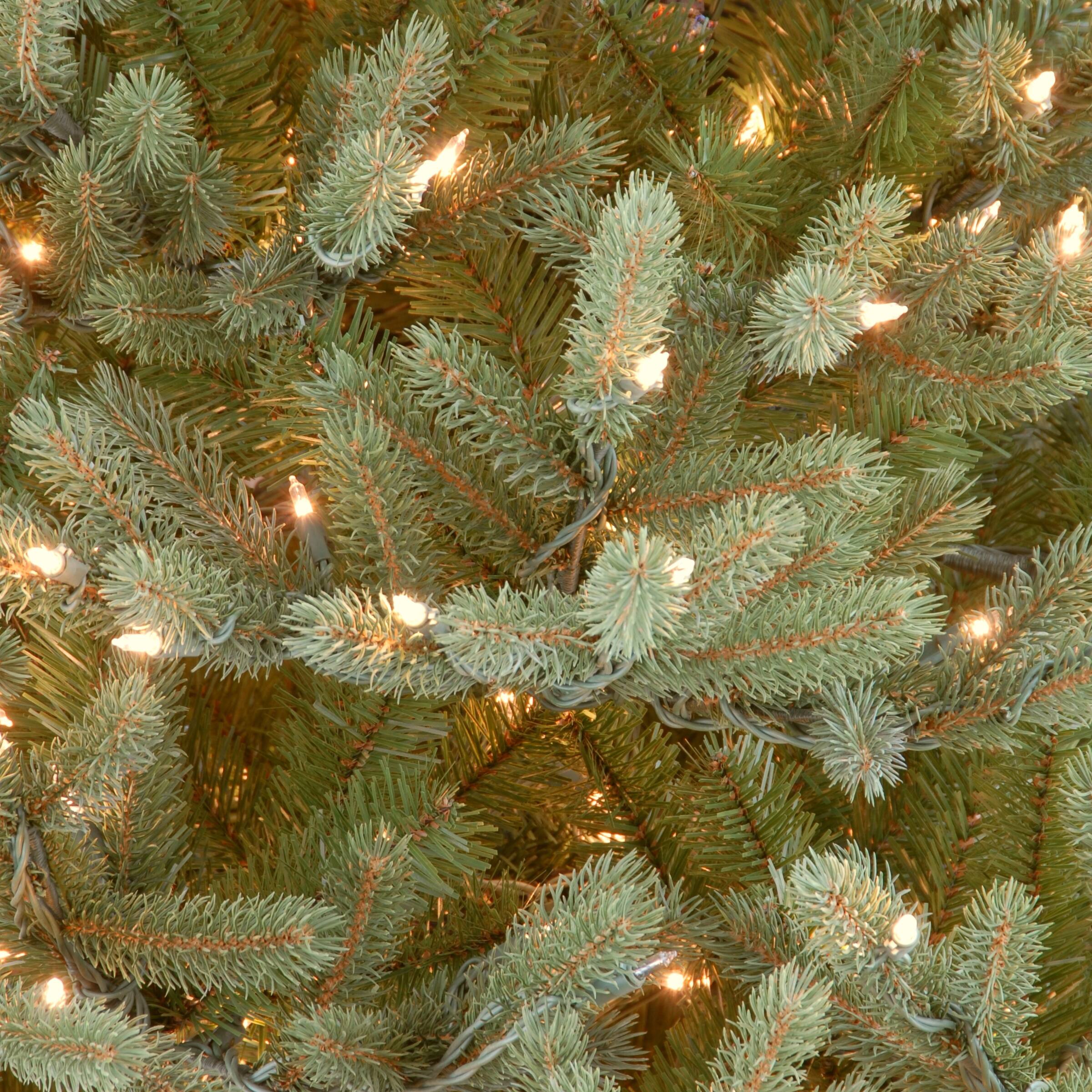 6.5 Ft. Pre-Lit Feel Real&#xAE; Norway Medium Artificial Christmas Tree, Clear Lights